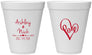 Personalized Wedding 12 oz Foam Cups - Love | 252