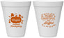 Personalized Thanksgiving 12 oz Foam Cups - Grateful And Stuffed | 260000