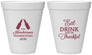 Personalized Thanksgiving 12 oz Foam Cups - Eat Drink Thankful | 260001