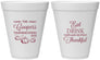 Personalized Thanksgiving 12 oz Foam Cups - Eat Drink Thankful | 260009