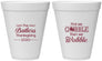 Personalized Thanksgiving 12 oz Foam Cups - Gobble Til You Wobble | 260013