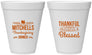Personalized Thanksgiving 12 oz Foam Cups - Thankful Blessed | 260032