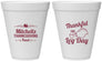 Personalized Thanksgiving 12 oz Foam Cups - Leg Day | 260033
