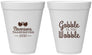 Personalized Thanksgiving 12 oz Foam Cups - Gobble Til You Wobble | 260034