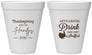 Personalized Thanksgiving 12 oz Foam Cups - Turkey Stuffed | 260038