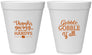 Personalized Thanksgiving 12 oz Foam Cups - Gobble Gobble | 260044