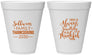 Personalized Thanksgiving 12 oz Foam Cups - Thankful | 260048