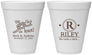 Personalized Wedding 12 oz Foam Cups - We Tied The Knot | 263