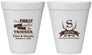 Personalized Wedding 12 oz Foam Cups - Finally Pull The Trigger | 264