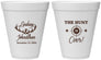 Personalized Wedding 12 oz Foam Cups - The Hunt Is Over | 266