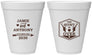 Personalized Wedding 12 oz Foam Cups - The Hunt Is Over | 272