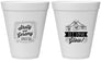Personalized Wedding 12 oz Foam Cups - Let Love Glow | 273