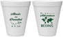 Personalized Wedding 12 oz Foam Cups - The Adventure Begins | 276