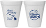 Personalized Wedding 12 oz Foam Cups - The Adventure Begins | 278
