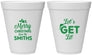 Personalized Christmas 12 oz Foam Cups - Lets Get Lit | 280001