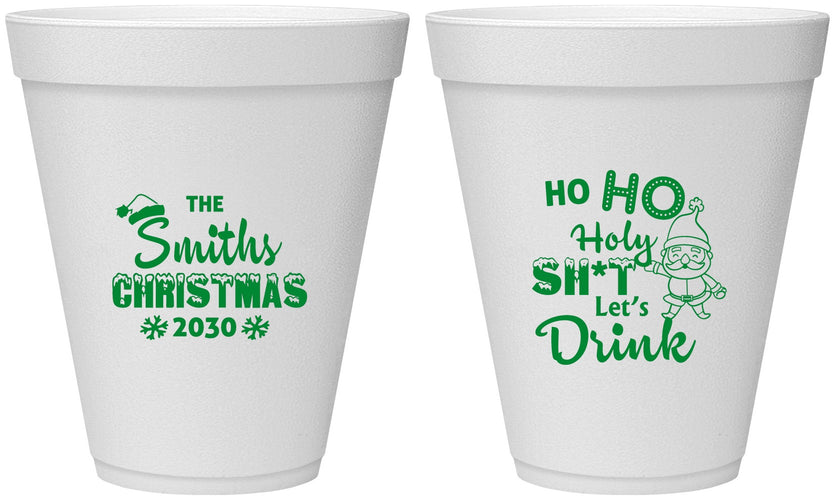 Personalized Christmas 12 oz Foam Cups - Elf | 280009