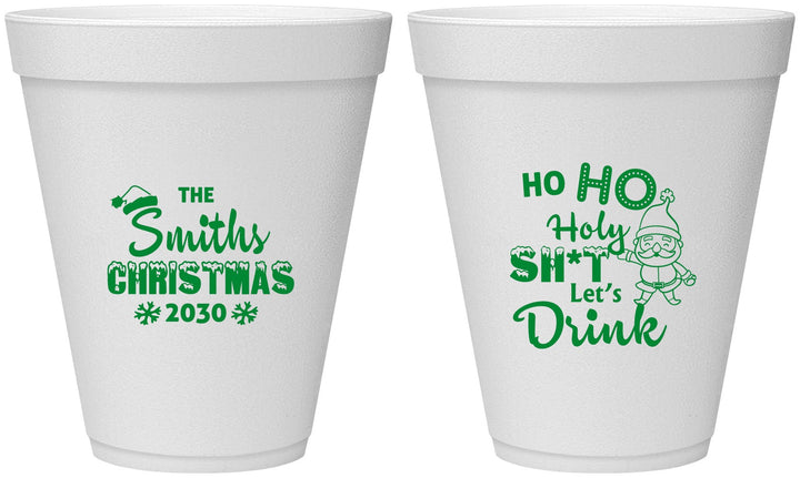 Personalized Christmas 12 oz Foam Cups - Elf | 280009