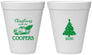 Personalized Christmas 12 oz Foam Cups - Naughty Af | 280025