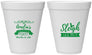 Personalized Christmas 12 oz Foam Cups - Sleigh All Day | 280031