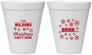 Personalized Christmas 12 oz Foam Cups - Snowflakes | 280042