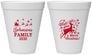 Personalized Christmas 12 oz Foam Cups - Reindeer | 280044