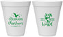Personalized Christmas 12 oz Foam Cups - Joy To The World | 280045