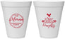 Personalized Christmas 12 oz Foam Cups - Touch Of Naughty | 280048