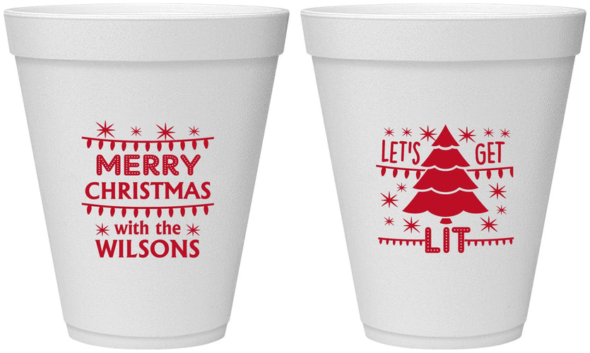 Personalized Christmas 12 oz Foam Cups - Nutcracker | 280052