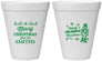 Personalized Christmas 12 oz Foam Cups - Snowflakes | 280053