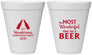 Personalized Christmas 12 oz Foam Cups - Wonderful Time For A Beer | 280064