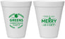 Personalized Christmas 12 oz Foam Cups - Merry As I Get | 280065