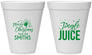 Personalized Christmas 12 oz Foam Cups - Jingle Juice | 280067