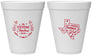 Personalized Christmas 12 oz Foam Cups - Texmas Yall | 280074
