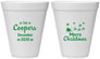 Personalized Christmas 12 oz Foam Cups - Santa Claus | 280079
