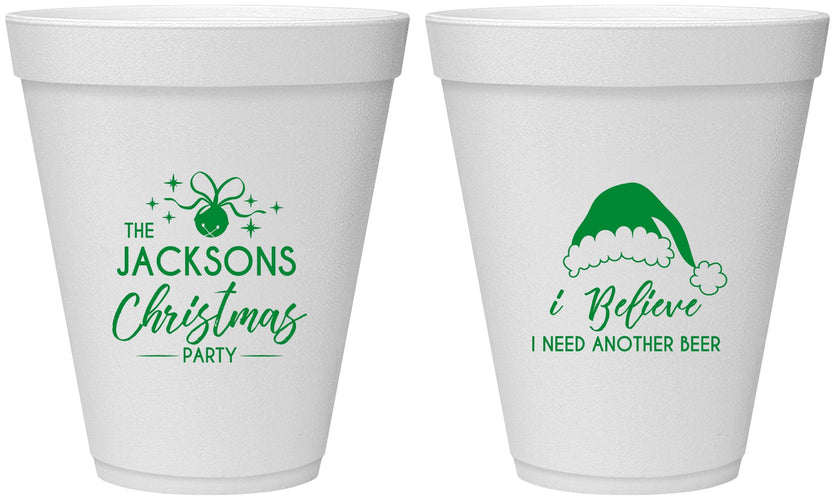 Personalized Christmas 12 oz Foam Cups - Santa Claus | 280085