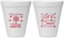 Personalized Christmas 12 oz Foam Cups - Let Is Snow | 280088