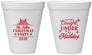 Personalized Christmas 12 oz Foam Cups - Mistletoe | 280092