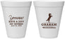 Personalized Wedding 12 oz Foam Cups - Got Hitched | 296