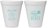 Personalized Wedding 12 oz Foam Cups - Started On The Beach | 298
