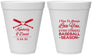 Personalized Wedding 12 oz Foam Cups - Baseball | 301