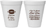 Personalized Wedding 12 oz Foam Cups - Football | 302