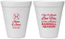 Personalized Wedding 12 oz Foam Cups - Baseball | 303