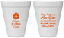 Personalized Wedding 12 oz Foam Cups - Basketball | 304