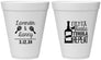 Personalized Wedding 12 oz Foam Cups - Fiesta Siesta Tequila Repeat | 306