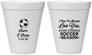 Personalized Wedding 12 oz Foam Cups - Soccer | 307