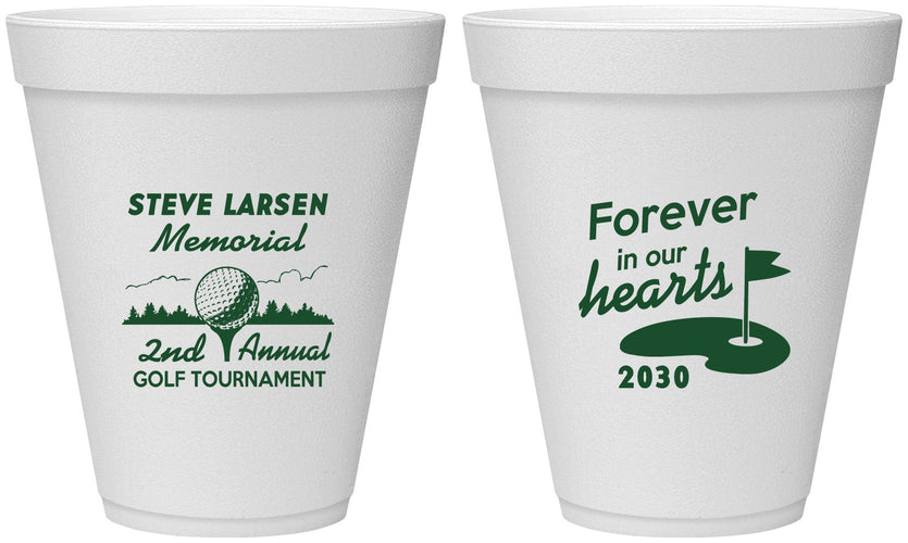 Personalized Memorial 12 oz Foam Cups - Forever In Our Hearts | 310006