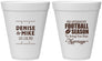 Personalized Wedding 12 oz Foam Cups - We Interrupt Football | 314