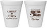 Personalized Wedding 12 oz Foam Cups - We Interrupt Hunting | 316