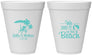 Personalized Wedding 12 oz Foam Cups - We Did It On The Beach | 317