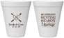 Personalized Wedding 12 oz Foam Cups - We Interrupt Season | 318